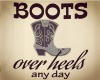Boots over Heels