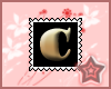 C Letter Stamp