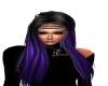 black/purple hair