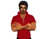 male red shirt