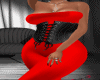 Catsuit &corset red