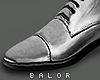♛ Silver Suit Shoes.