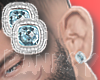 B| Blue Earrings