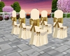 gold wedding chair