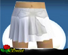 Pleated White Skirt