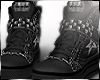 goth black shoes