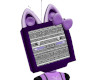 Purple Cat TV Head