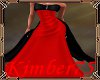 Elegant Black/Red gown