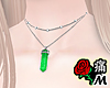 蝶 Grn Gem Stone Choker