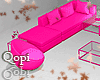 Set Deep Pink Couch