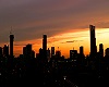 City Sunset Background