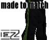 EZ green stripe pants