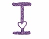Letter I Purple