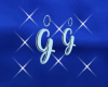 M' Letter G Earrings