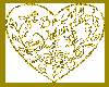 Gold Animated Heart