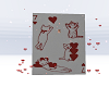 kitty heart card e
