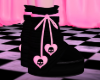 Skull Boots Pinku