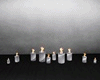 candles silver shinning