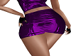 R/l  Latex Purple Skirt
