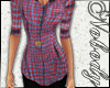 . Plaid Blouse & Black