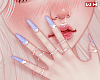 w. Blue Nails + Rings