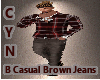B Casual Brown Jeans