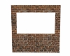 Brick/wood window wall