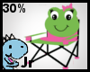30% froggy camping chair