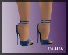 Designer Blue Stilettos