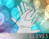 [ID] White Satin Gloves