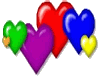 FG Coloured Hearts