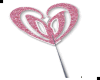 MZ Glitter Heart Wand