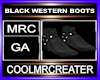 BLACK WESTERN BOOTS