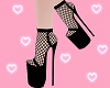 Black fishnet heels ð���