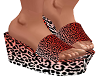Red Zebra Flip Flop