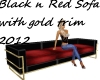 Sofa black n red 2012