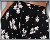 [JR]Black & Floral Skirt