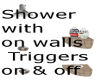 shower with no walls