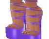 Laced Heels in Purple