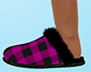 Pink Slippers Plaid (F)