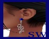 (SW)Silver/blue earrings