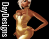 Gold Lame Cat Suit