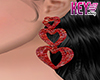 K- Love Earring Red