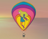 Balloon skipping girl
