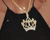 Gold Crown Necklace F