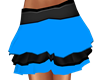 blue & black skirt