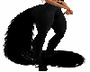 Furry Black Cat Tail