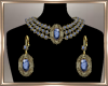 Blue Zircon Jewelry Set