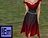 !Em Red Black Vamp Dress