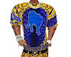 Versac Blu Leopard Shirt